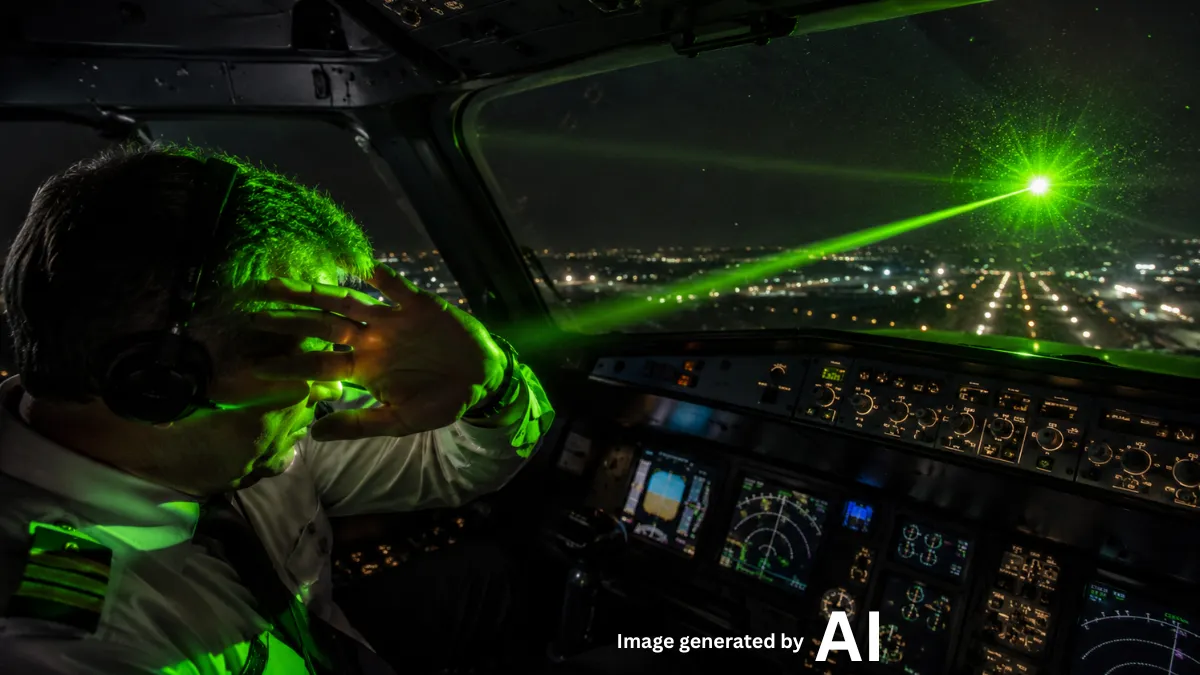 Surat Airport Laser Light Incident