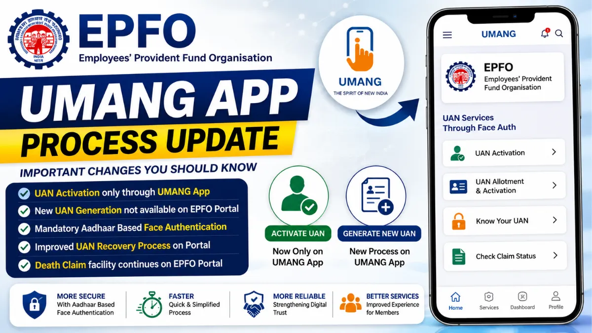 EPFO UMANG App Process Update