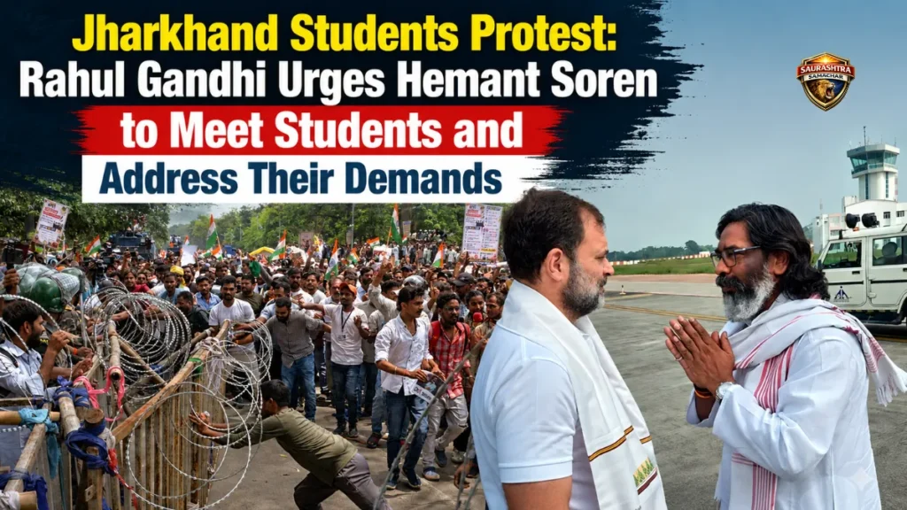 Jharkhand Students Protest: Rahul Gandhi Urges Hemant Soren to Meet Students and Address Their Demands