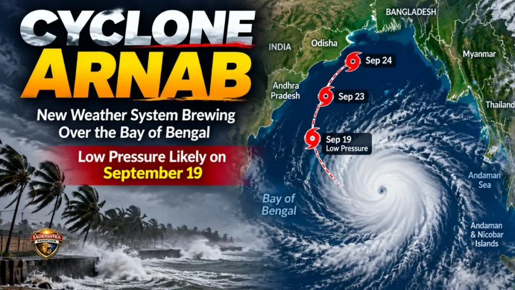 Cyclone Arnab: New Weather System Brewing Over Bay of Bengal, Low Pressure Likely on September 19